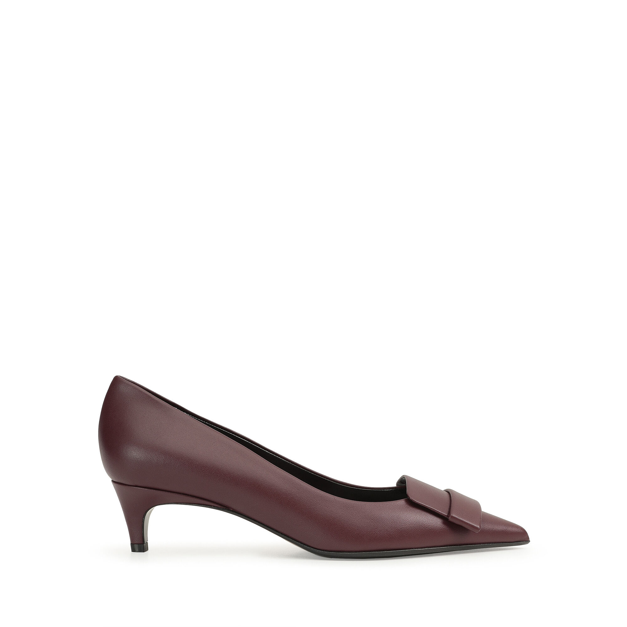 Red mid heel pumps outlet