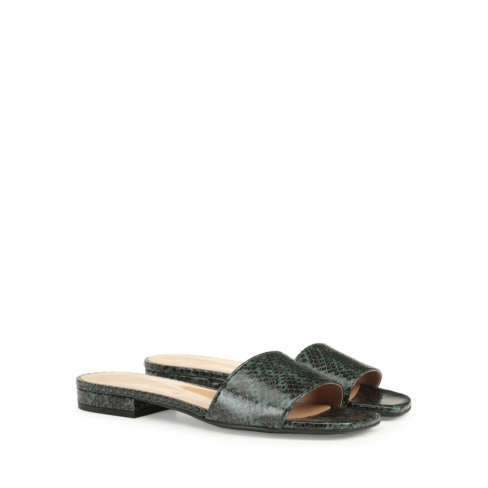 ローファー ブラック フラット: 5mm, sr1 - Slippers Black
