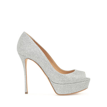 Escarpins Gris Talon haut: 90mm, Alton  - Pumps Argento 2