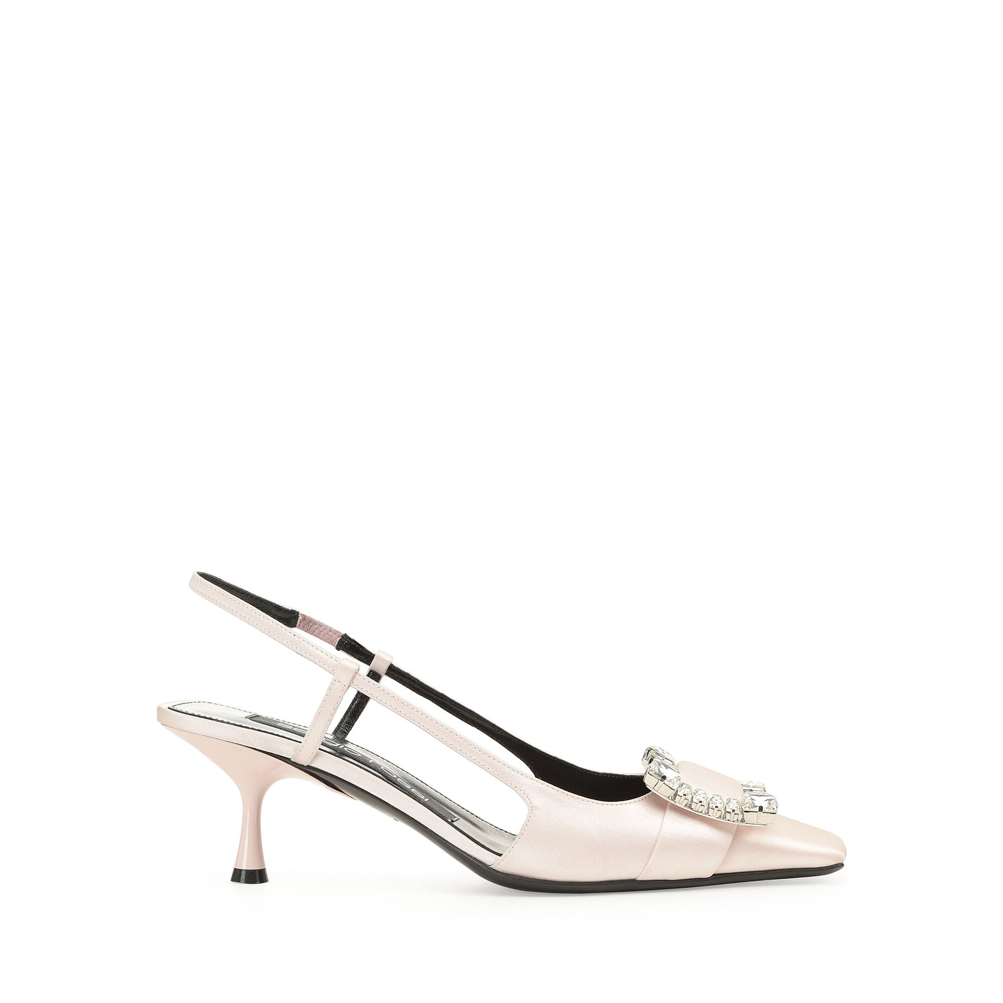 Pale pink mid heels on sale