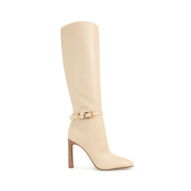 Bottes Blanc Talon haut: 100mm, sr Nora - Boots Chalk 2