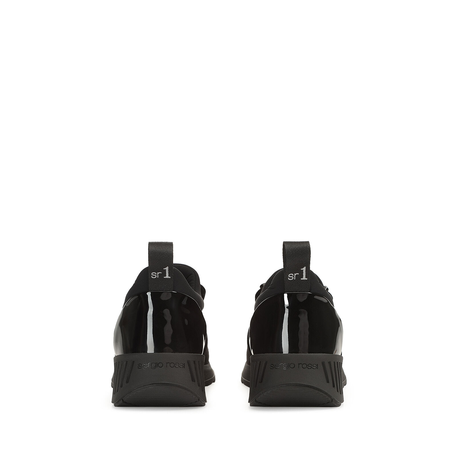 Running Black Flat 10mm sr1 Running Black Sergio Rossi