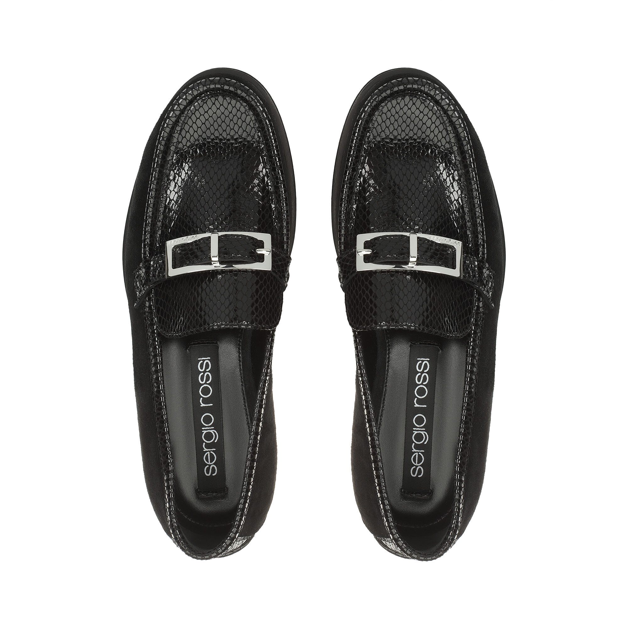 Loafers Black Low heel: 15mm, sr Nora - Loafers Black