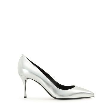 Escarpins Gris Talon moyen: 75mm, Godiva - Pumps Argento 2