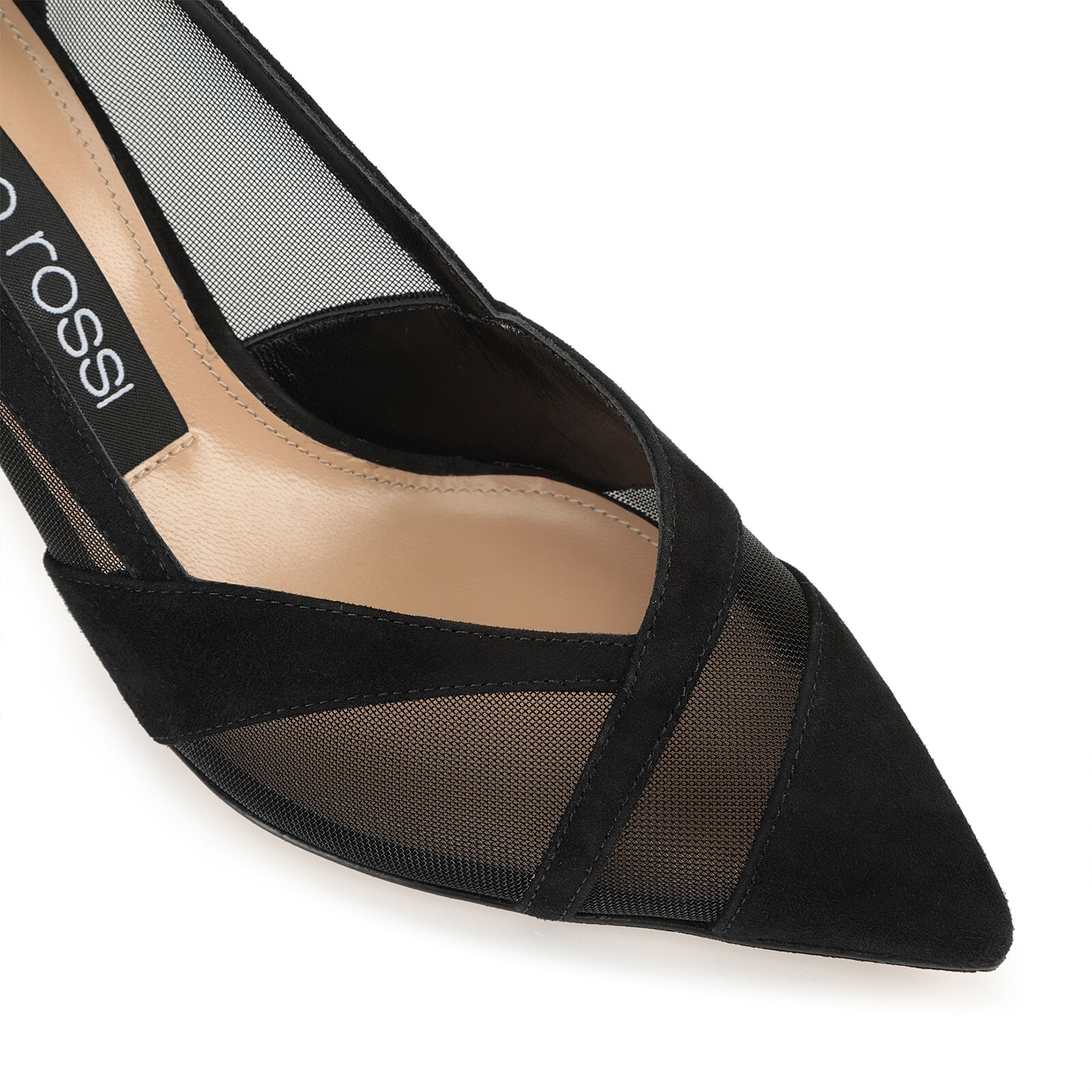 ブラック Heel height: 75mm, Rayure | Sergio Rossi