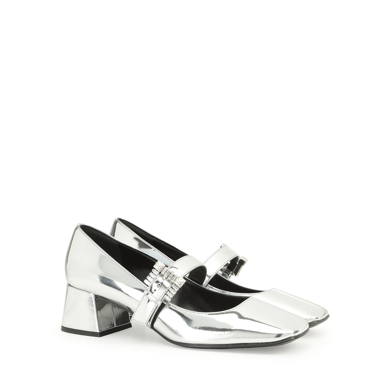 sr Twenty Buckle - Pumps Argento, 1