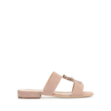 Sandals Pink Low heel: 15mm, Buckle Sandal  - Sandals Bright Skin 2