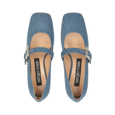 sr Twenty Buckle - Pumps Indigo, 3