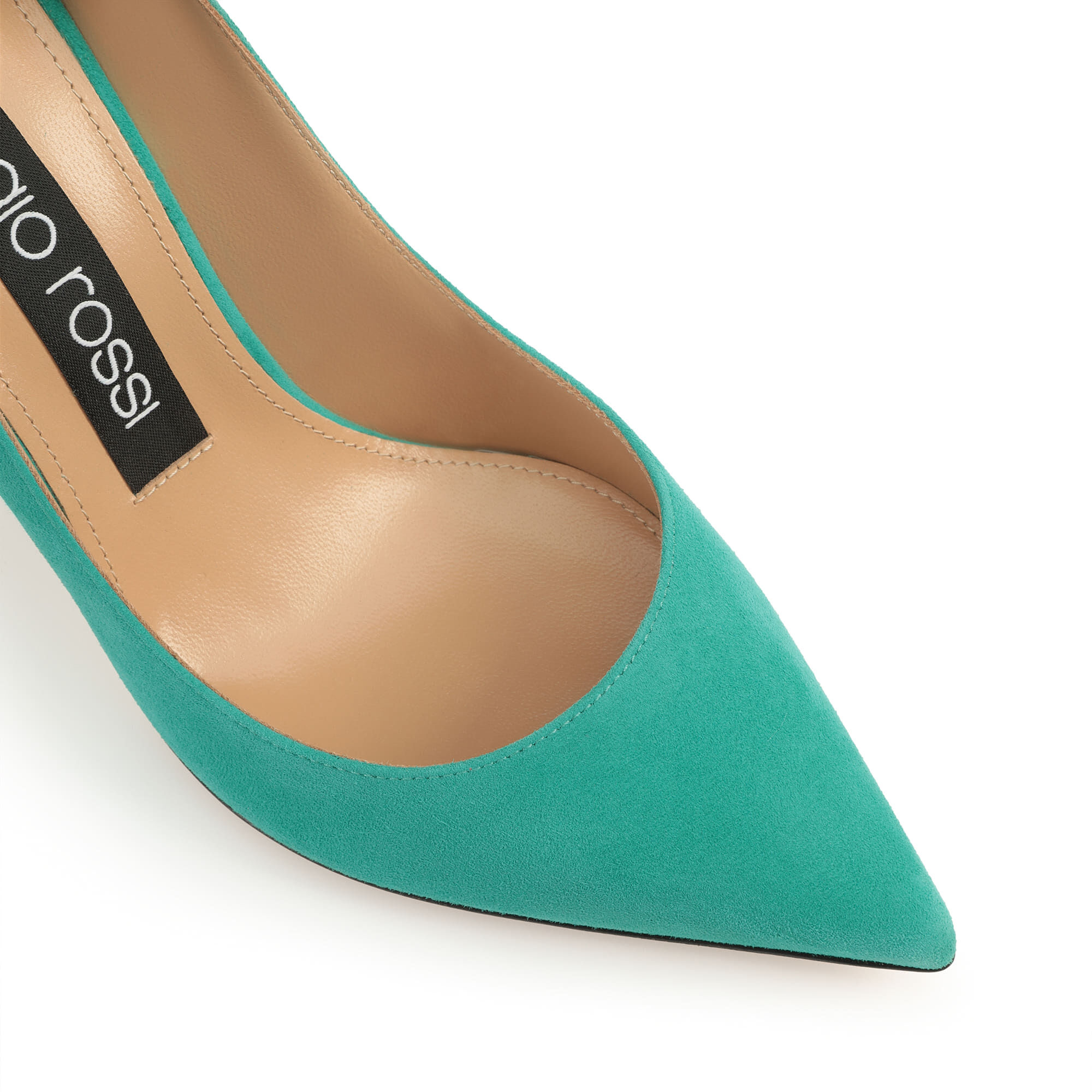 Escarpins Vert Petit talon 90mm Godiva Pumps Kentia Sergio Rossi