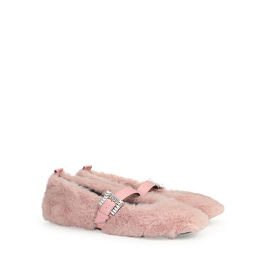 バレリーナフラット ピンク フラット: 5mm, sr Twenty Buckle - Ballerinas Light Rose 2