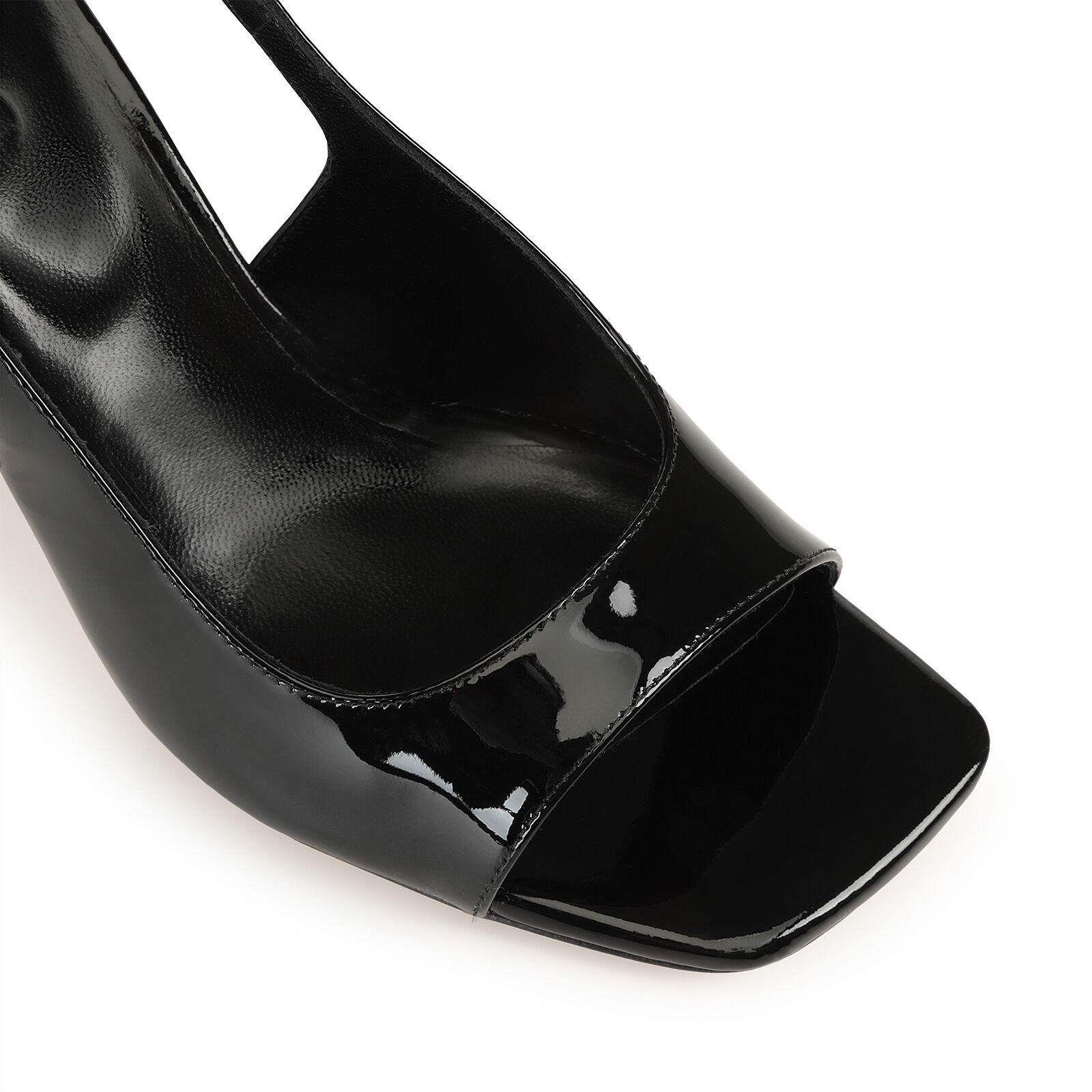 Patent leather on sale open toe heels