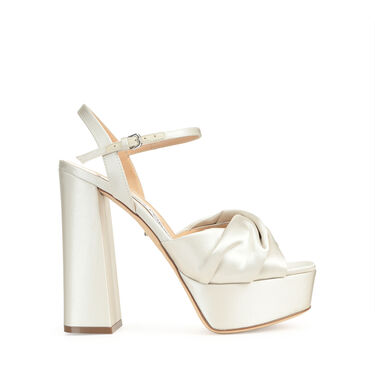 Sandals White High heel: 90mm, sr Bridal - Sandals Champagne 2