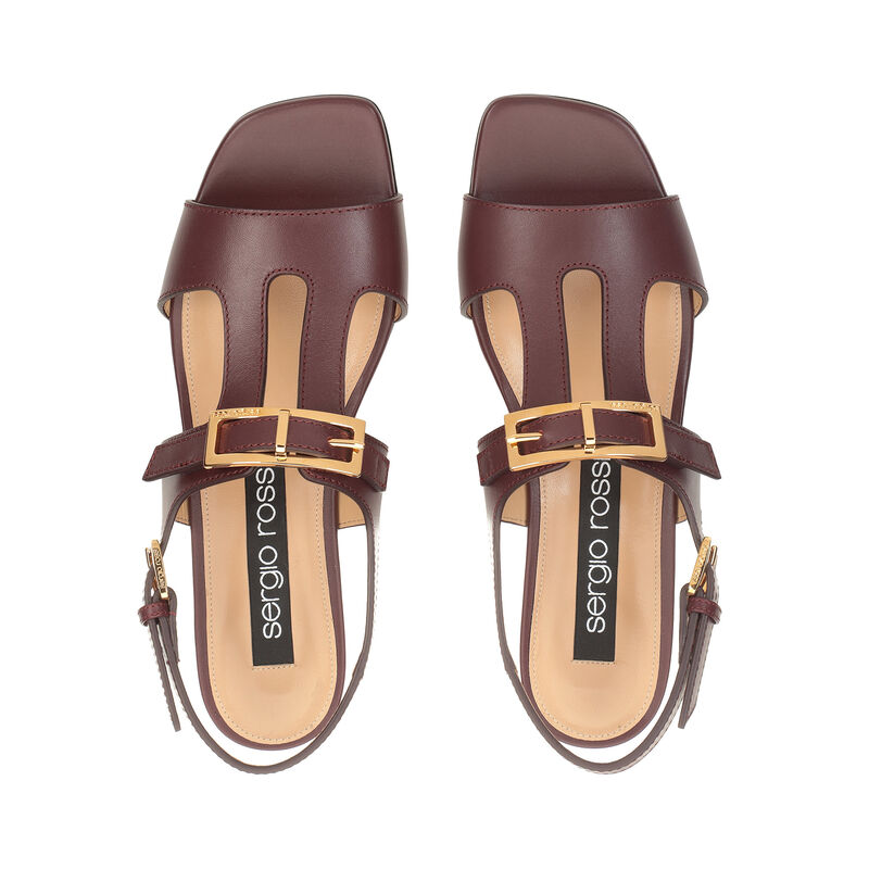 sr Nora - Flat sandals Wine