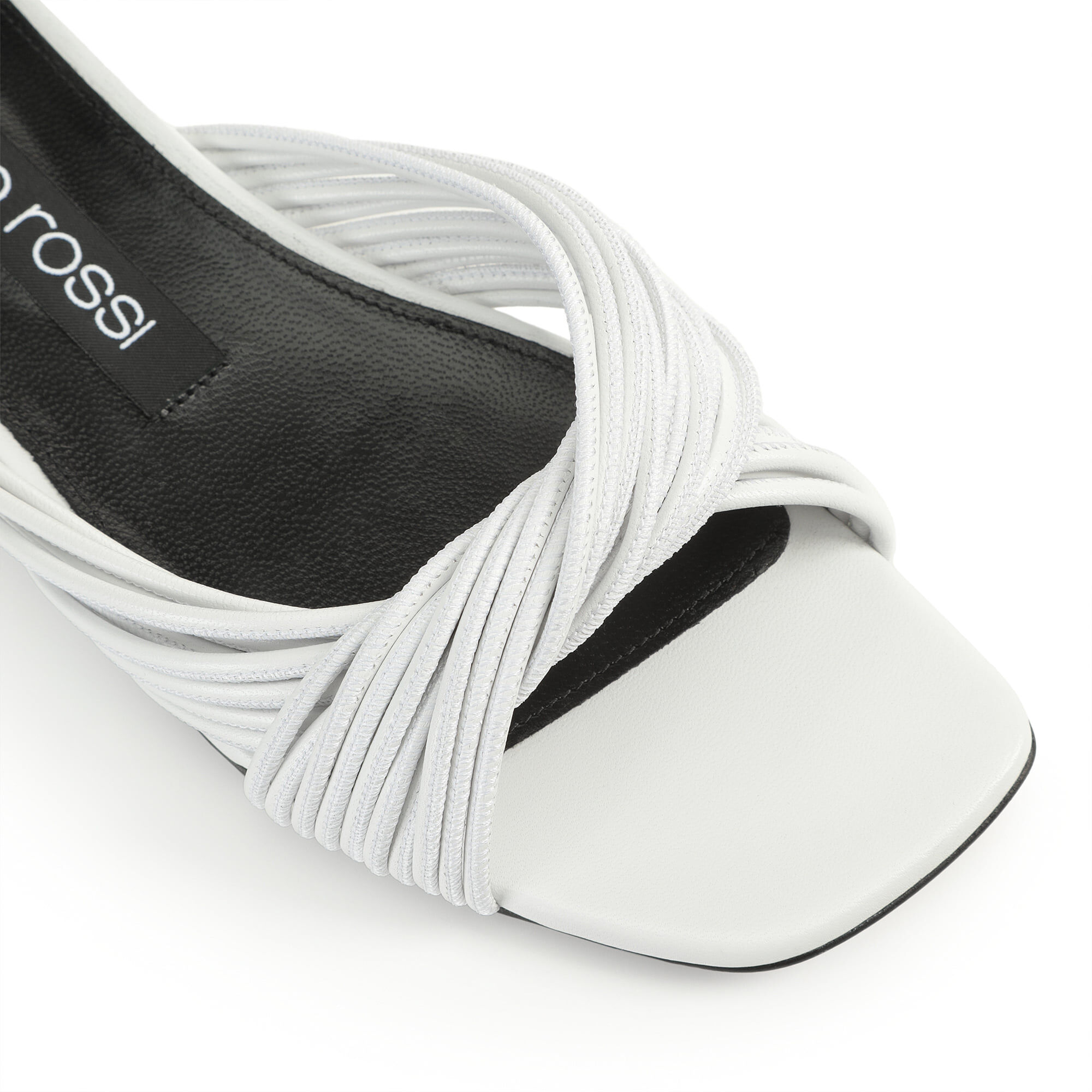 Sandals White Low heel: 15mm, sr Akida - Sandals White