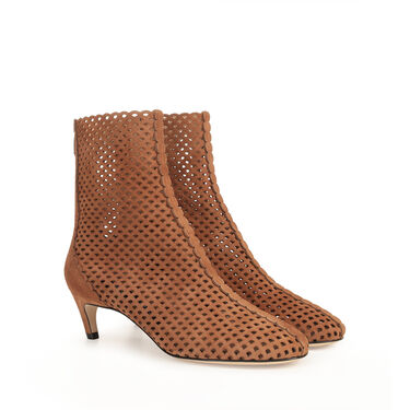 Booties Brown Mid heel: 50mm, sr Micro Mermaid - Booties Macadamia 2