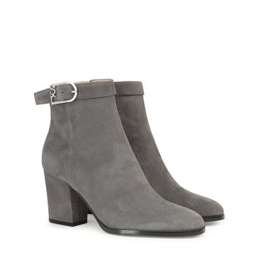 Bottines Gris Petit talon: 75mm, sr Grace  - Booties Grafite 2