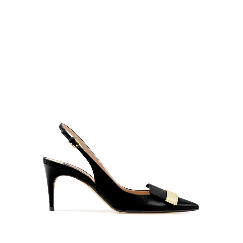 sr1 - Slingbacks Nero