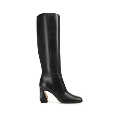 Bottes Noir Talon haut: 80mm, SI ROSSI - Boots Black 2