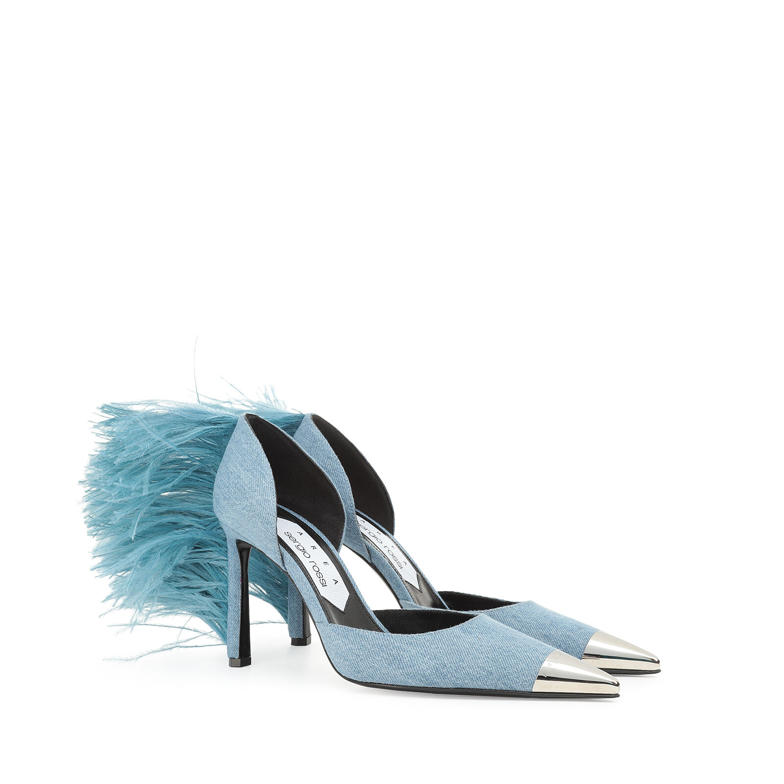 Pumps Blue High heel: 95mm, Amazona | Sergio Rossi