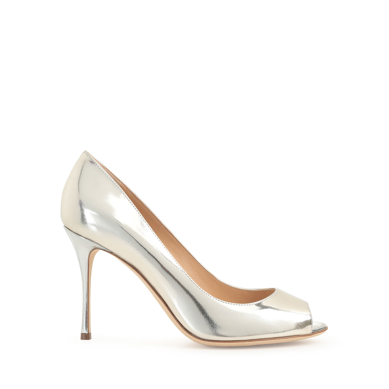Pumps Grey Heel height: 90mm, Godiva Blunt | Sergio Rossi