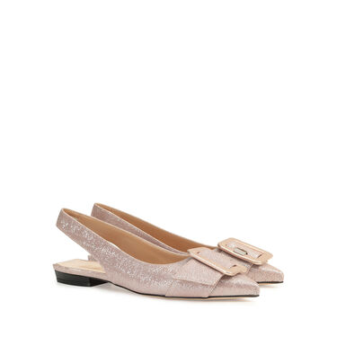 スリングバック ピンク ローヒール: 10mm, sr Milano Mia  - Slingbacks Oro Rosa 2