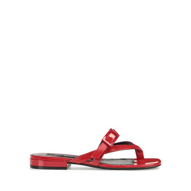 Sandals Red Low heel: 15mm, sr Nora - Sandals Carminio 2