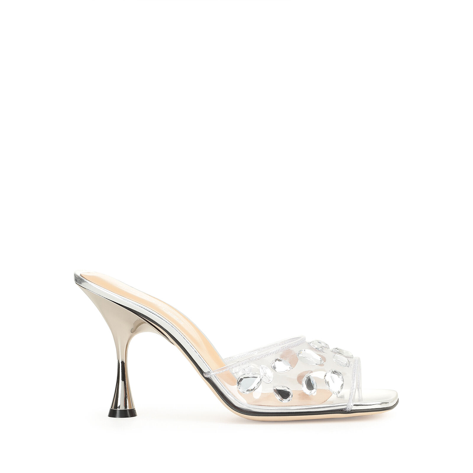 Sandals Silver Heel height: 15mm, sr1 | Sergio Rossi