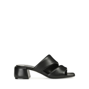 サンダル ブラック ローヒール: 45mm, sr Spongy - Sandals Black 2