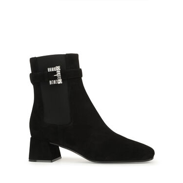 Booties Black Low heel: 45mm, sr Twenty Buckle - Booties Black 2