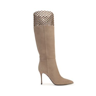 Boots Grey High heel: 90mm, sr Mermaid - Boots Taupe 2