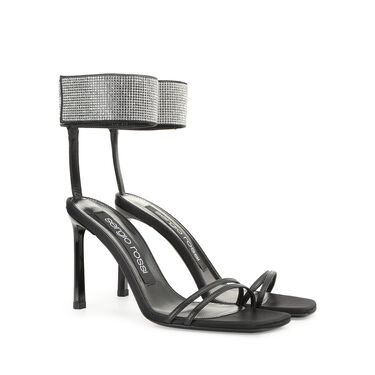 Sandales Noir Talon haut: 95mm, sr Paris - Sandals Black 2