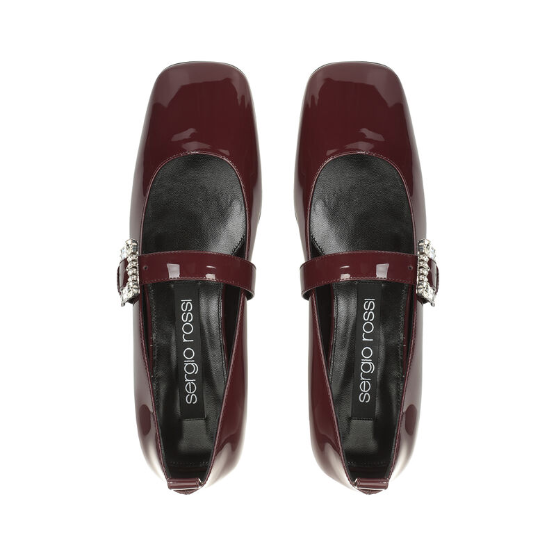 sr Twenty Buckle - Ballerinas Wine