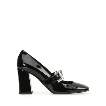 パンプス ブラック ハイヒール: 80mm, sr Twenty Buckle - Pumps Black 2