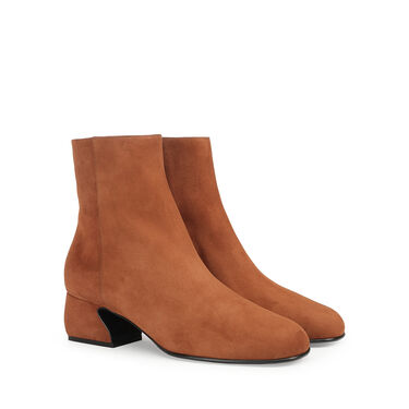 Bottines Marron Petit talon: 45mm, SI ROSSI - Booties Garam 2