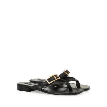 Sandals Black Low heel: 15mm, sr Nora - Sandals Black 2