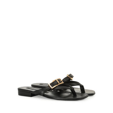 Sandales Noir Petit talon: 15mm, sr Nora - Sandals Black 2