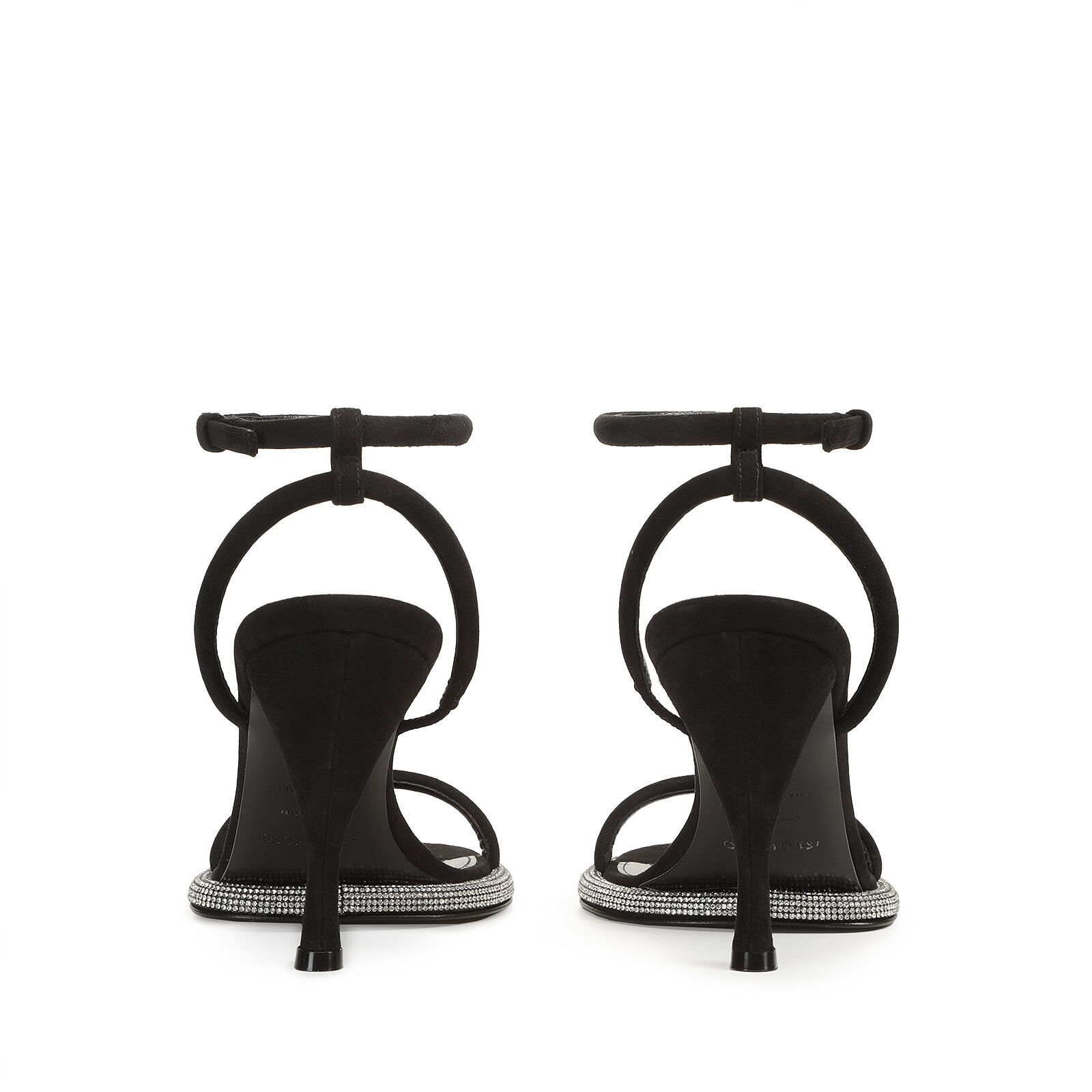 Sandals Black High heel: 90mm, sr Bijous - Sandals Black