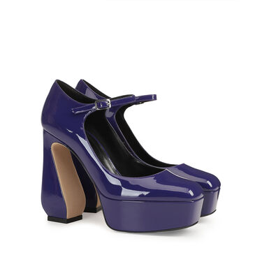 Escarpins Violet Talon haut: 85mm, SI ROSSI  - Pumps Iris 2