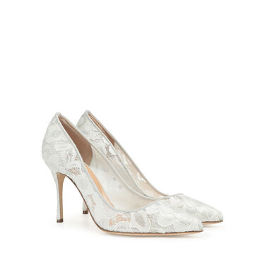 Pumps White High heel: 90mm, Godiva Bridal - Pumps White 2
