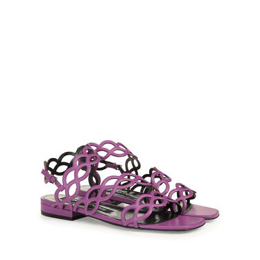 Sandales violet Petit talon: 15mm, sr Mermaid - Flat sandals Buganvilia 2