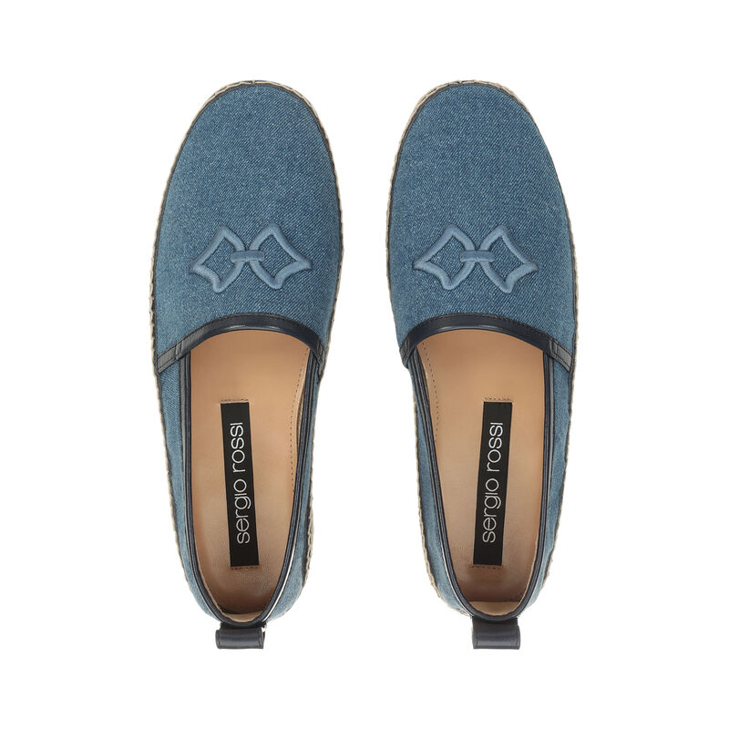 sr Sea Scale Embroidery - Loafers Indigo