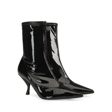 Bottines Noir Talon moyen: 75mm, sr Halima  - Booties Black 2