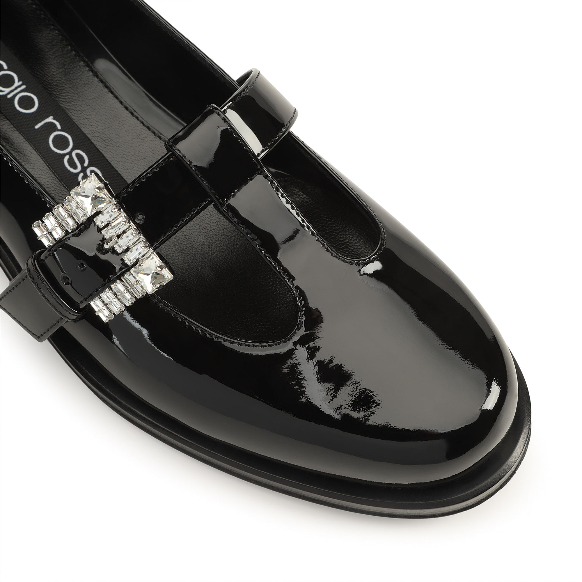 【直営店】Sergio Rossi sr Twenty Buckle - Loafers ローファー ローファー ブラック ローヒール: 25mm, sr Nora - Loafers