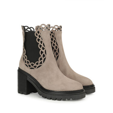 Booties Grey Mid heel: 55mm, sr Mermaid - Booties Taupe 2