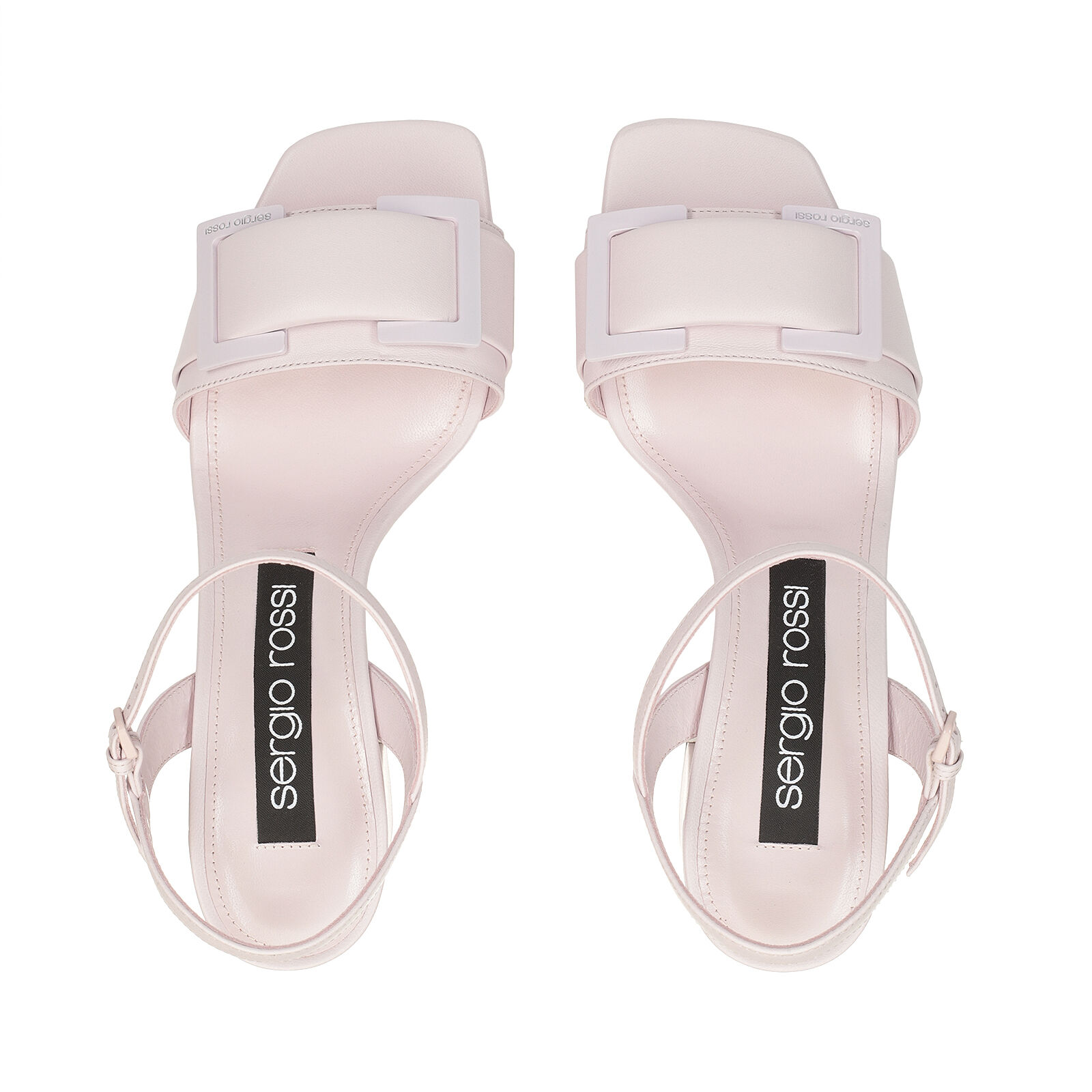【Sergio Rossi】Sr Spongy ミュール ナッパレザー 80㎜ ピンク Pink Heel height: 80mm, sr Prince | Sergio Rossi