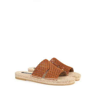 Sandales Marron Talon plat: 10mm, sr Micro Mermaid - Flat sandals Macadamia 2