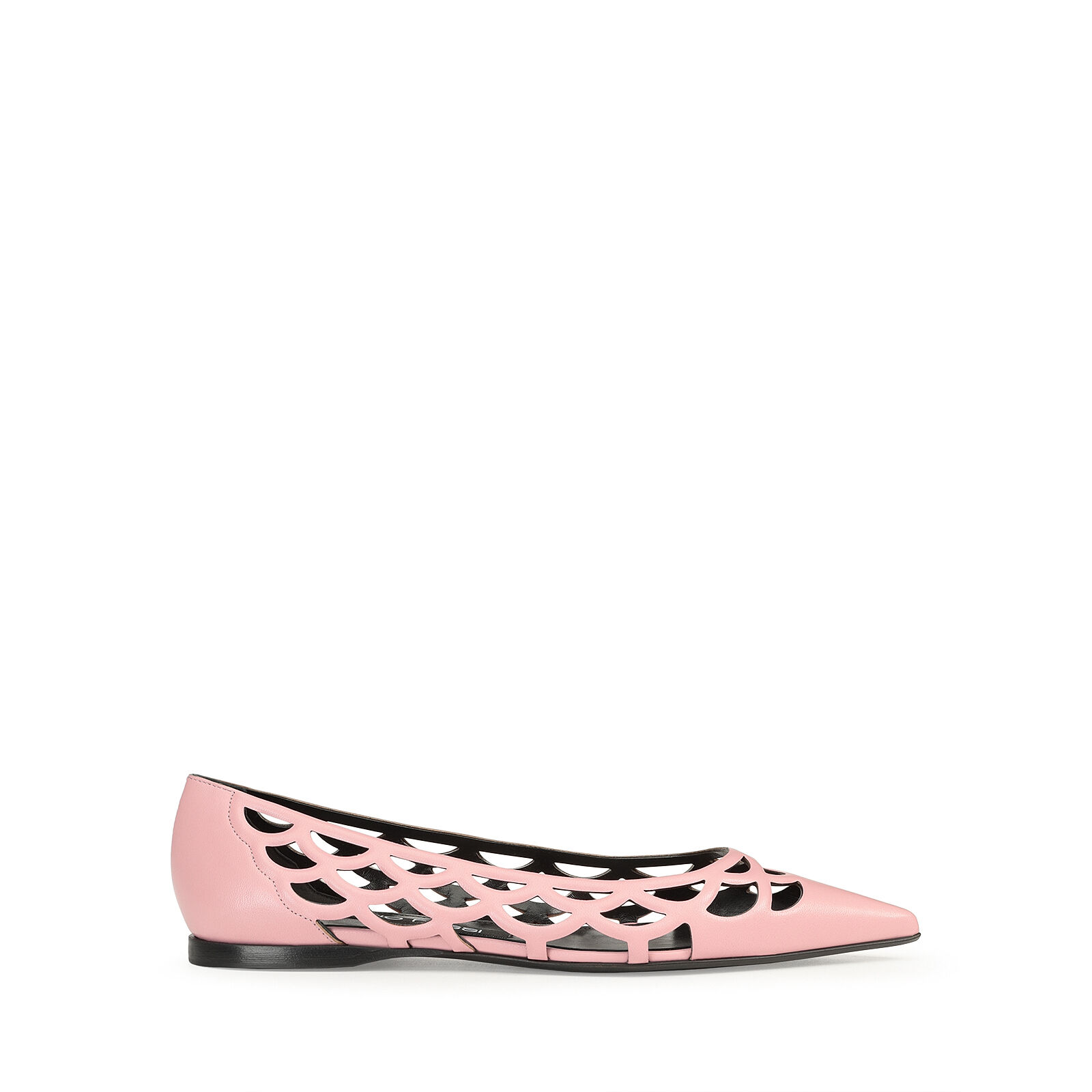 Rose pink flat shoes top