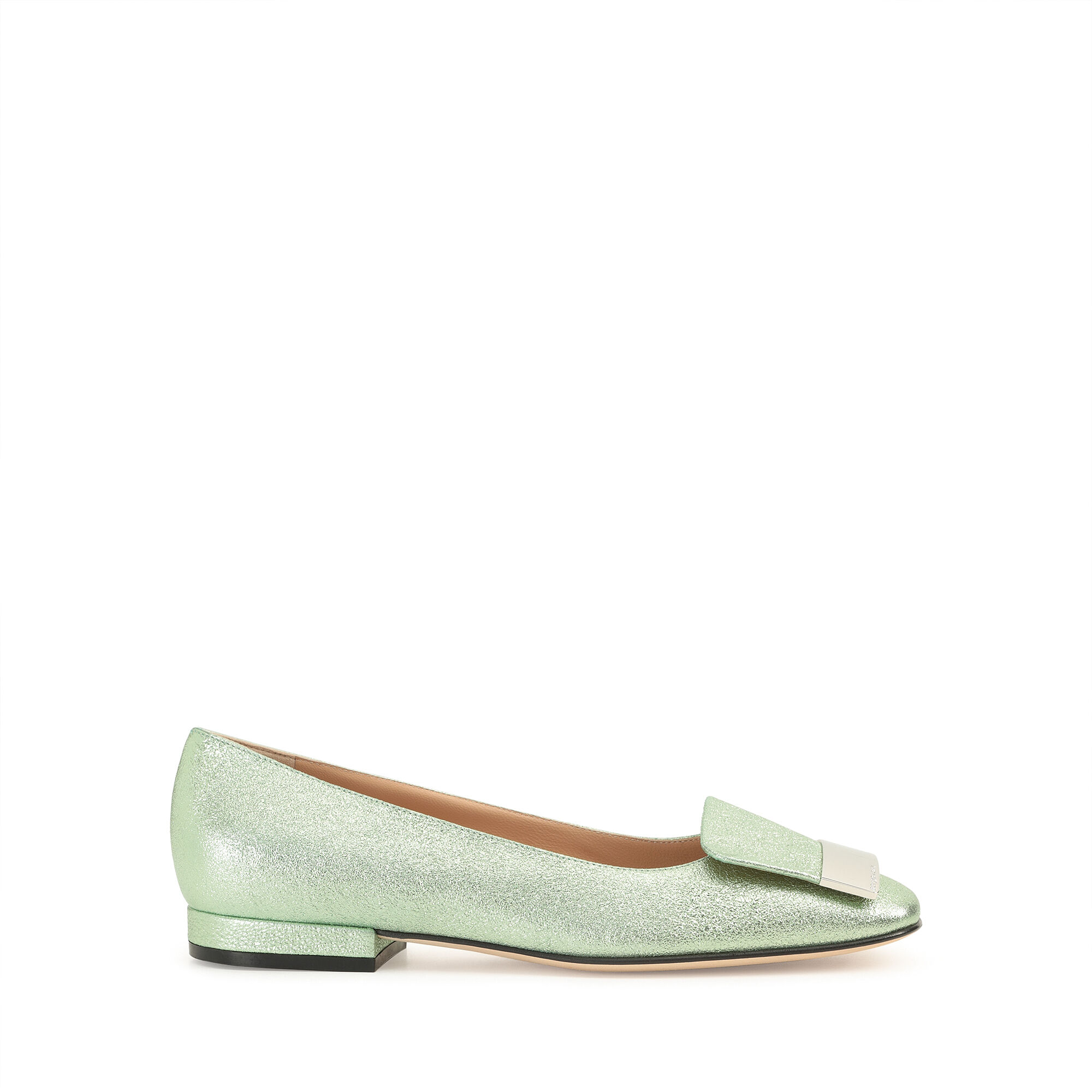 高評価アイテム 15mm, heel: Low Green Ballerinas sr1 Rossi Sergio | Ballerina 靴