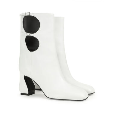Boots White High heel: 80mm, SI ROSSI - Boots White 2