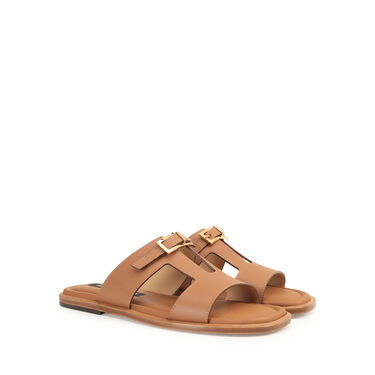 Sandals Brown Low heel: 15mm, sr Nora - Sandals Macadamia 2